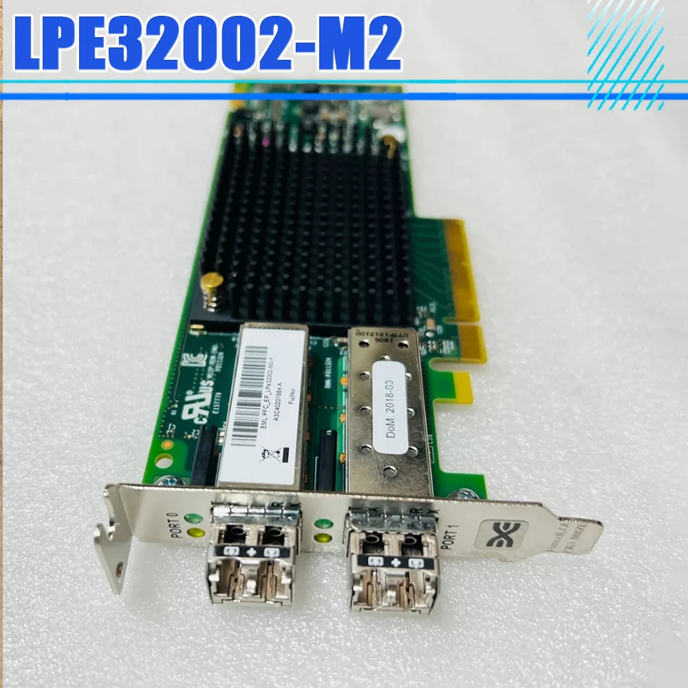 

Для Emulex LPE32002-M2 HBA двухпортовая оптоволоконная карта 32G FC оптоволоконная карта LPE31002