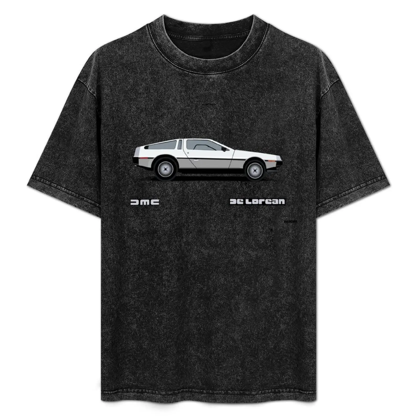 

DMC-12 DeLorean T-Shirt Basic Solid Color Short Sleeve T-Shirt