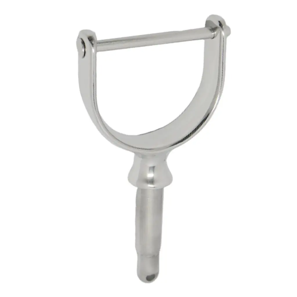 Marine Grade Stainless Steel Oarlock 1/2in Shank Silver Row Lock for Boat Kayak Yacht Accessories