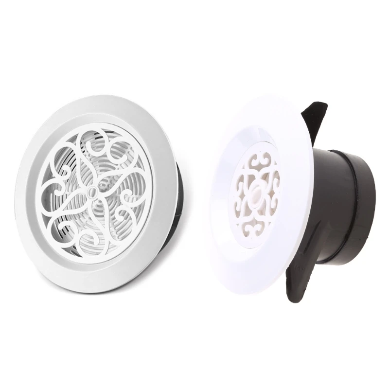 

Round Air Vent Plastic Louver Grille Decorative Cover Adjustable Exhaust Air Ventilation Cover Wall Ceiling Diffuser Dropship