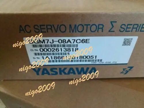 Yaskawa SGM7J-08A7C6E AC Servo Motor SGM7J08A7C6E New One Year Warranty