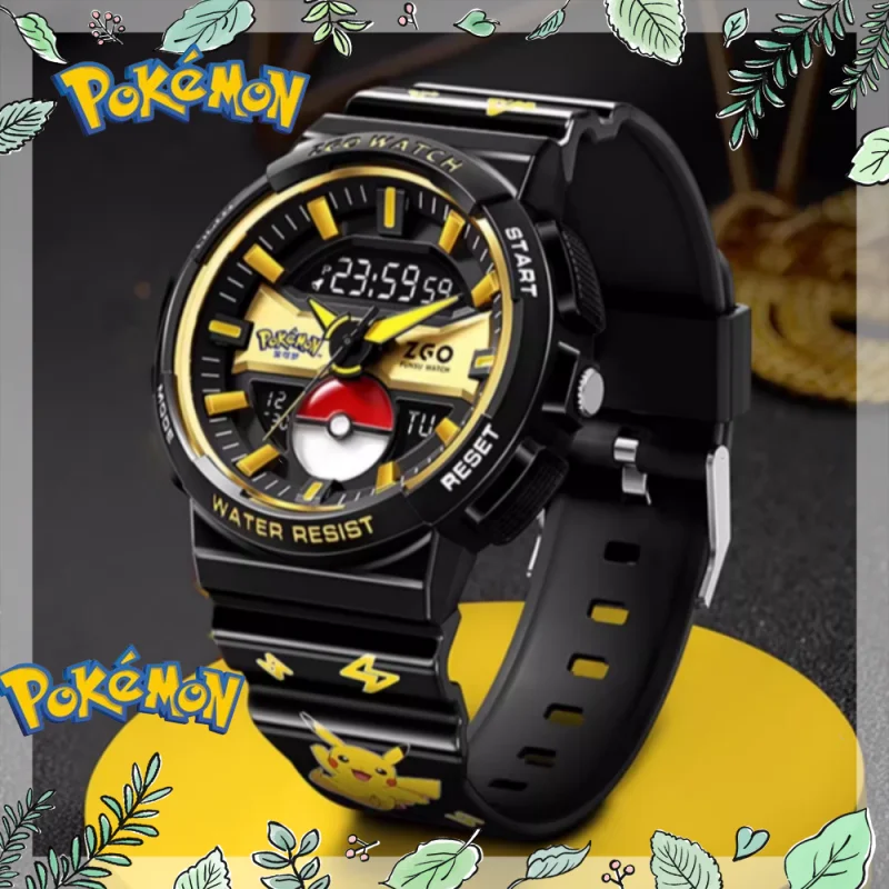 

В наличии часы Zgo, серия Pokemon Pikachu, новые студенческие элитные электронные часы, подарки