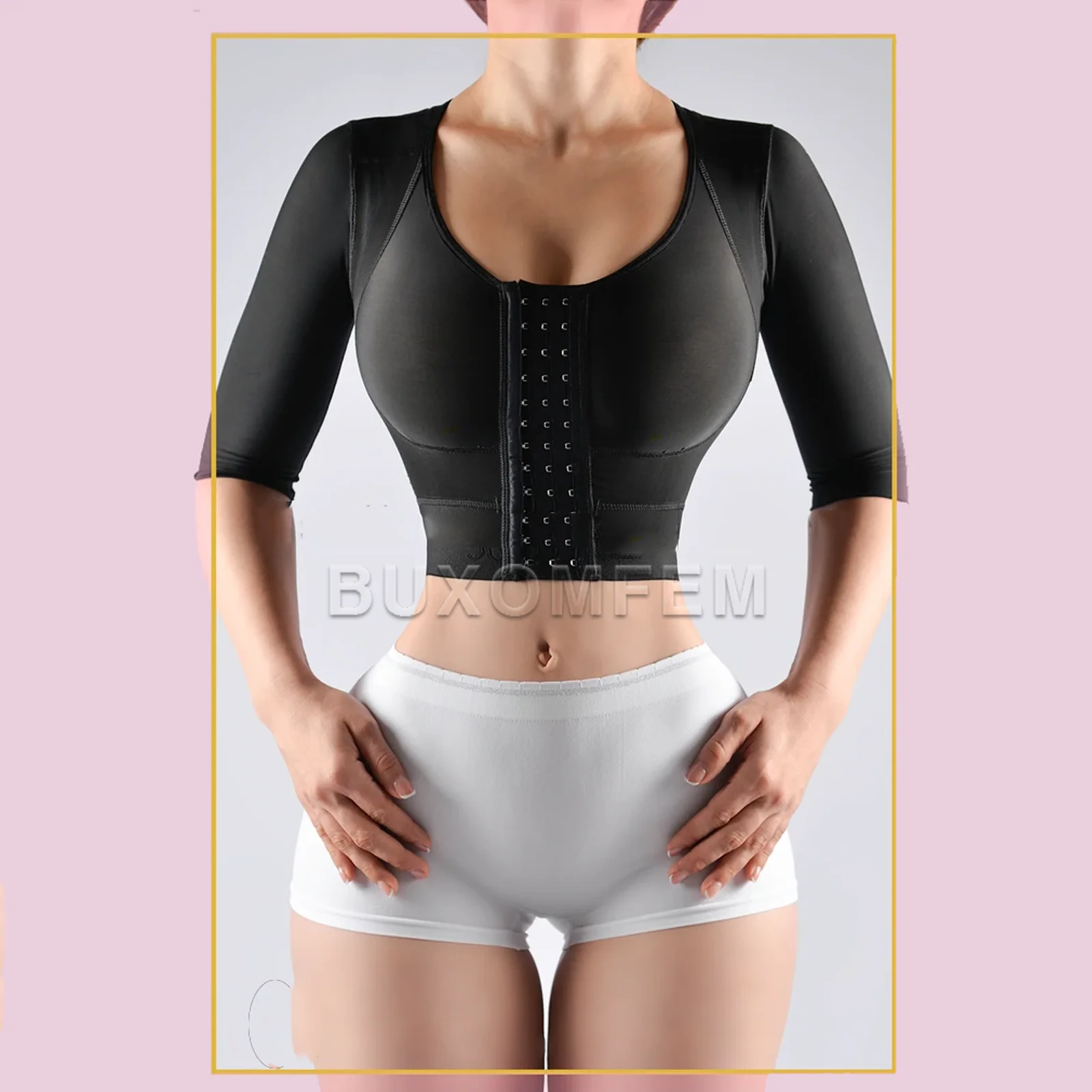 Stylish Shaped Up Shapewear Tops Fashion Front Breasted Seamless Thong Body Shaper Fajas Colombianas Bodysuits Women\'s Fajas