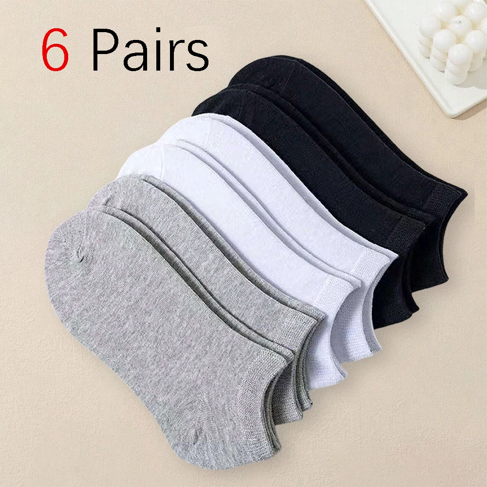 5 Pairs Women Solid Color Ankle Socks Simple And Versatile Fashionable Creative Breathable Socks Comfortable And Casual Socks