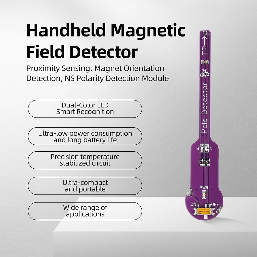 

Handheld magnetic pole detector, close range induction magnet direction recognition NS identification module