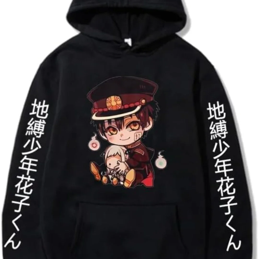 2024 Anime Toilet Bound Hanako Kun Hoodies Unisex Harajuku Cartoon Long Sleeve Streetwear Casual Sweatshirts Pocket Tops