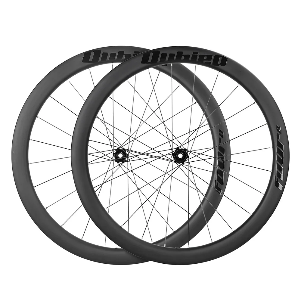 

Carbon Fiber Road Bike Wheelset, Center Lock Sealed, 4 Bearings, HG Driver, 11 Speed, Straight Pull Spokes, 700C, 48mm Depth