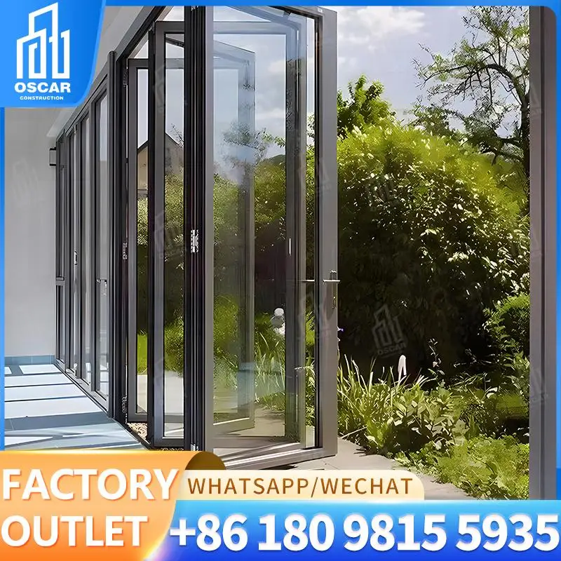 

Customizable Factorymade Double Folding Door for European Office Spaces Creative Solution Bifold Door