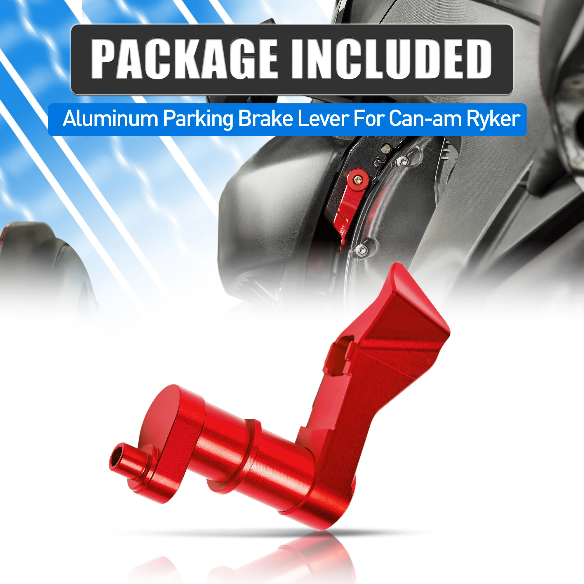 

Colorful Red Aluminum Parking Brake Lever for Can-Am Ryker Rally Edition Sport 600 900 2019-2024 Motorcycle Accessories