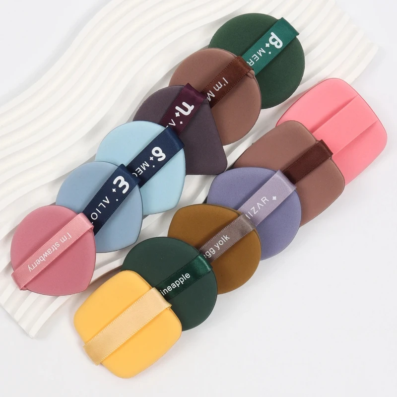 Soft Air Cushion Puff – 10 / 20 / 30 / 50 Pieces Pack, Colors & Designs, Makeup Blender for Foundation, BB Cream & Powder