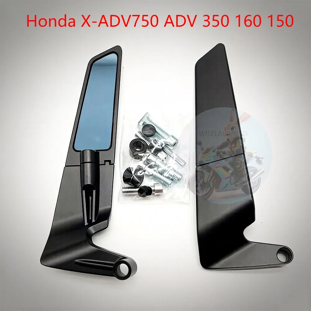 For Honda X-ADV750  ADV 350 160 150 ADV150 ADV160 ADV350 Motorcycle carbon fibre Mirror Stealth Winglets Rearview Mirrors