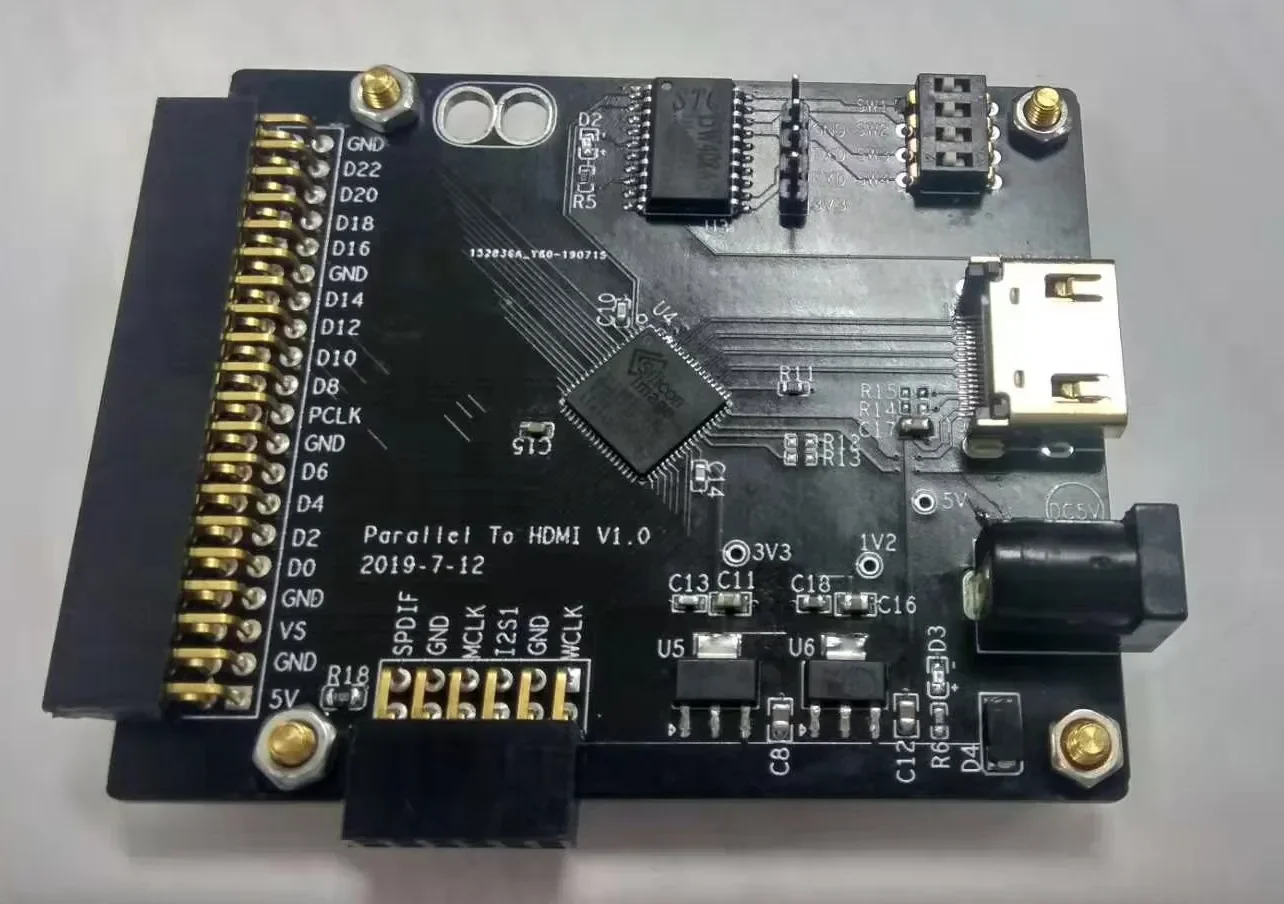 High-Definition Multimedia Interface Board 24 /16 / 8bit-RGB / YCbCr CEA / BT1120 to HDMI I2S / SPDIF