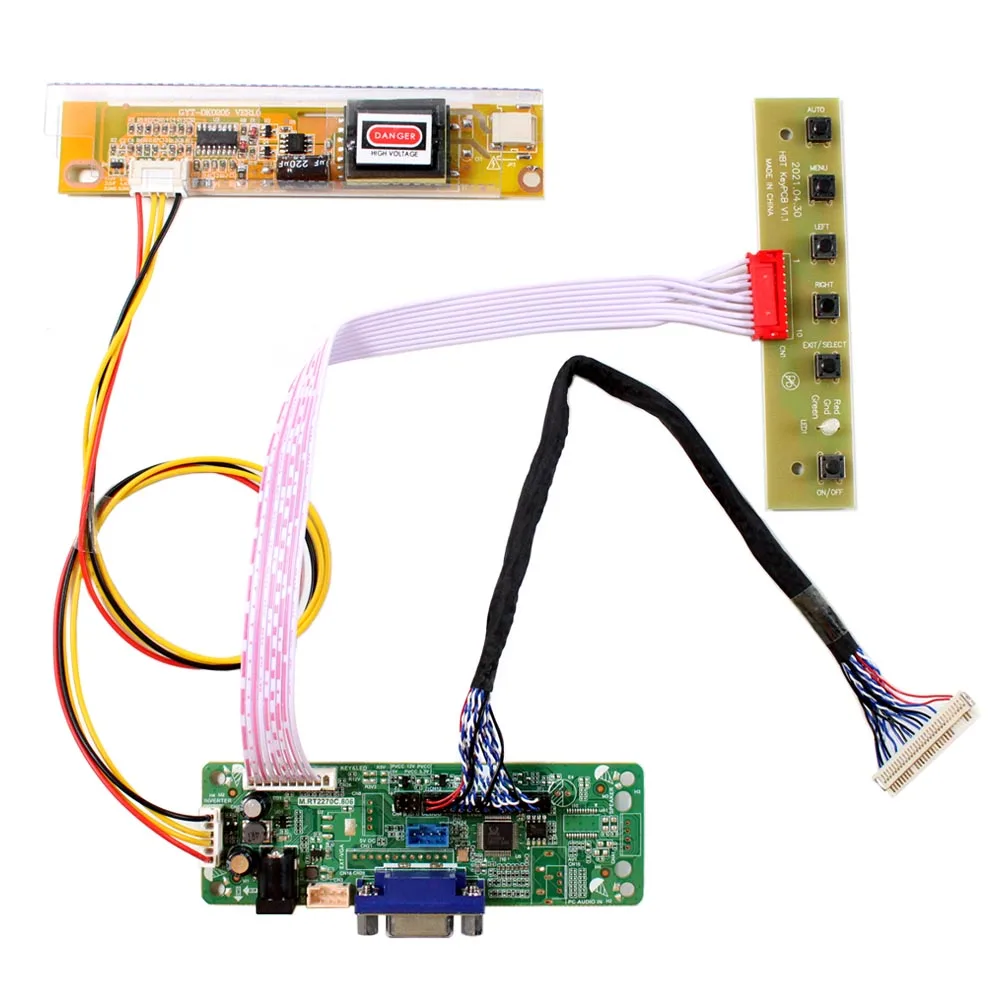 VGA LCD Controller Board For 15.4