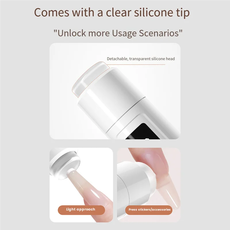 

AT44-УФ-светильник для гелевых ногтей, портативная светодиодная лампа для ногтей Mini U V с подставкой, портативная сушилка для ногтей, перезаряжаемая, беспроводная USB-лампа, легко