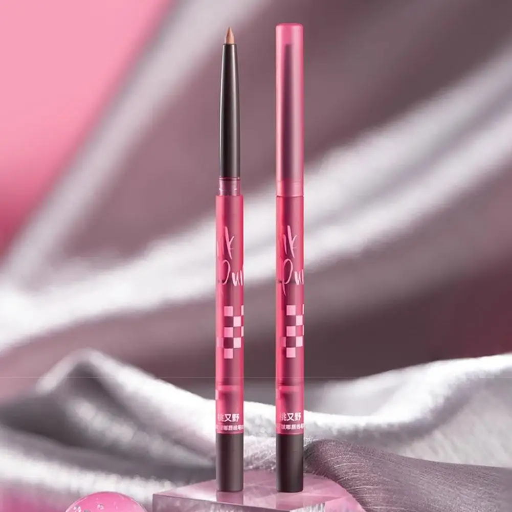 Momoyaye Lip Liner Naturale Opaco Nudo Non sbiadisce Delicato Non irritante Delicato Pesca Wild Lip Liner Per tutti i tipi di pelle