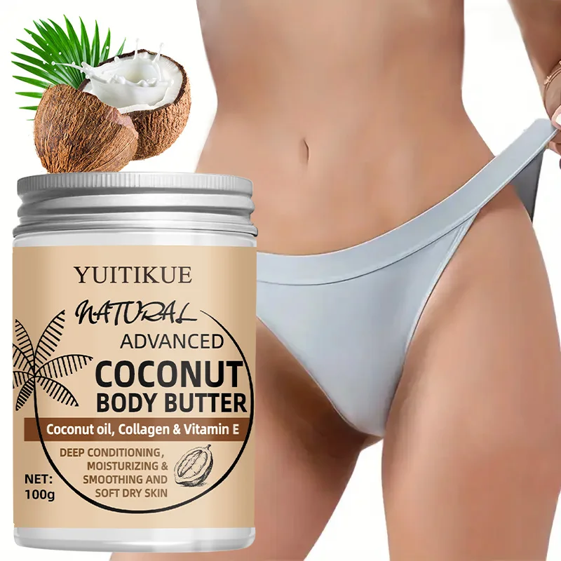 100 g de crema corporal de coco: adecuada para todos, reafirma y hidrata la piel, bloquea la humedad, deja la piel suave, refinar