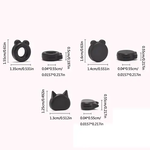 Imagen 2 del producto Lindo gato oso antideslizante silicona oreja agarre gafas pierna oreja gancho tapón soporte sujetador templo punta gafas titular