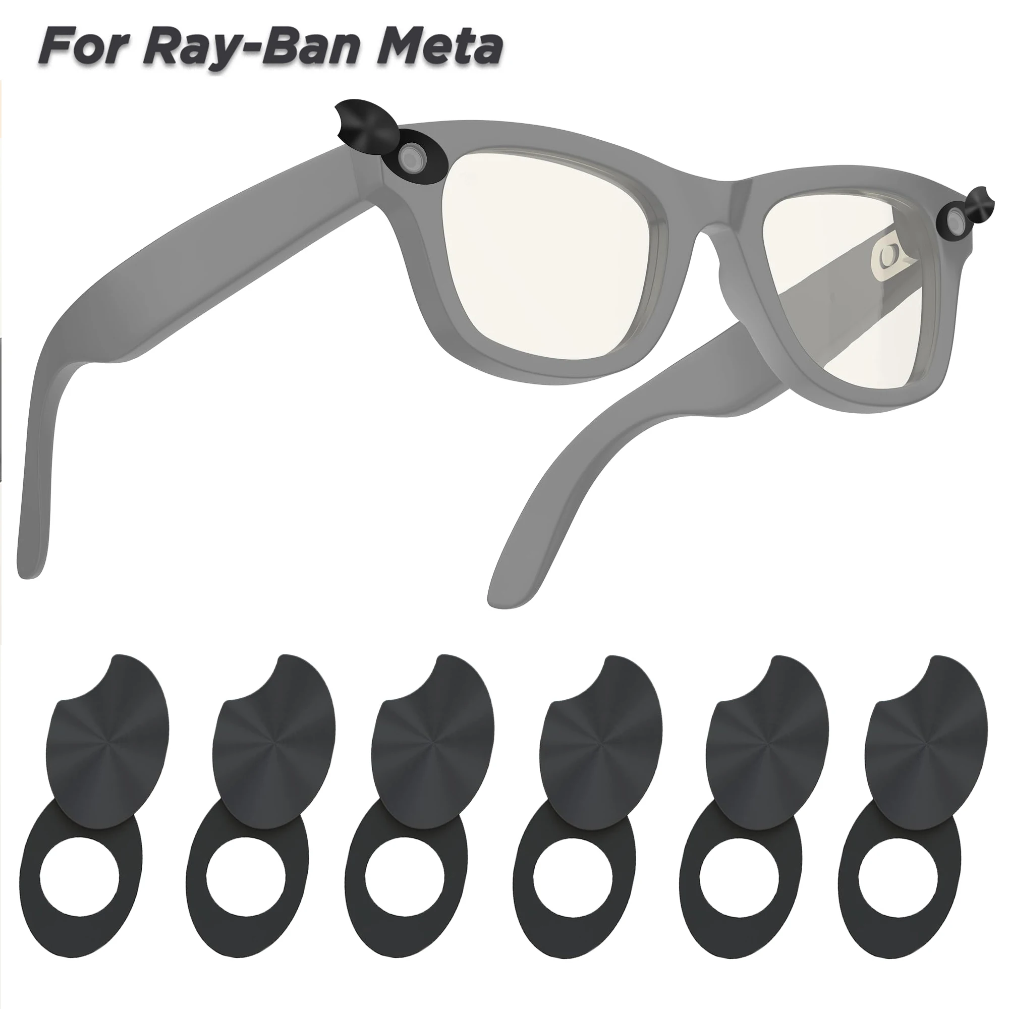 Cubierta de privacidad con luz LED para gafas inteligentes Ray-Ban Meta, accesorios, obturador de lente de cámara giratorio, Wayfarer/Skyler/Headliner Gen1 y 2