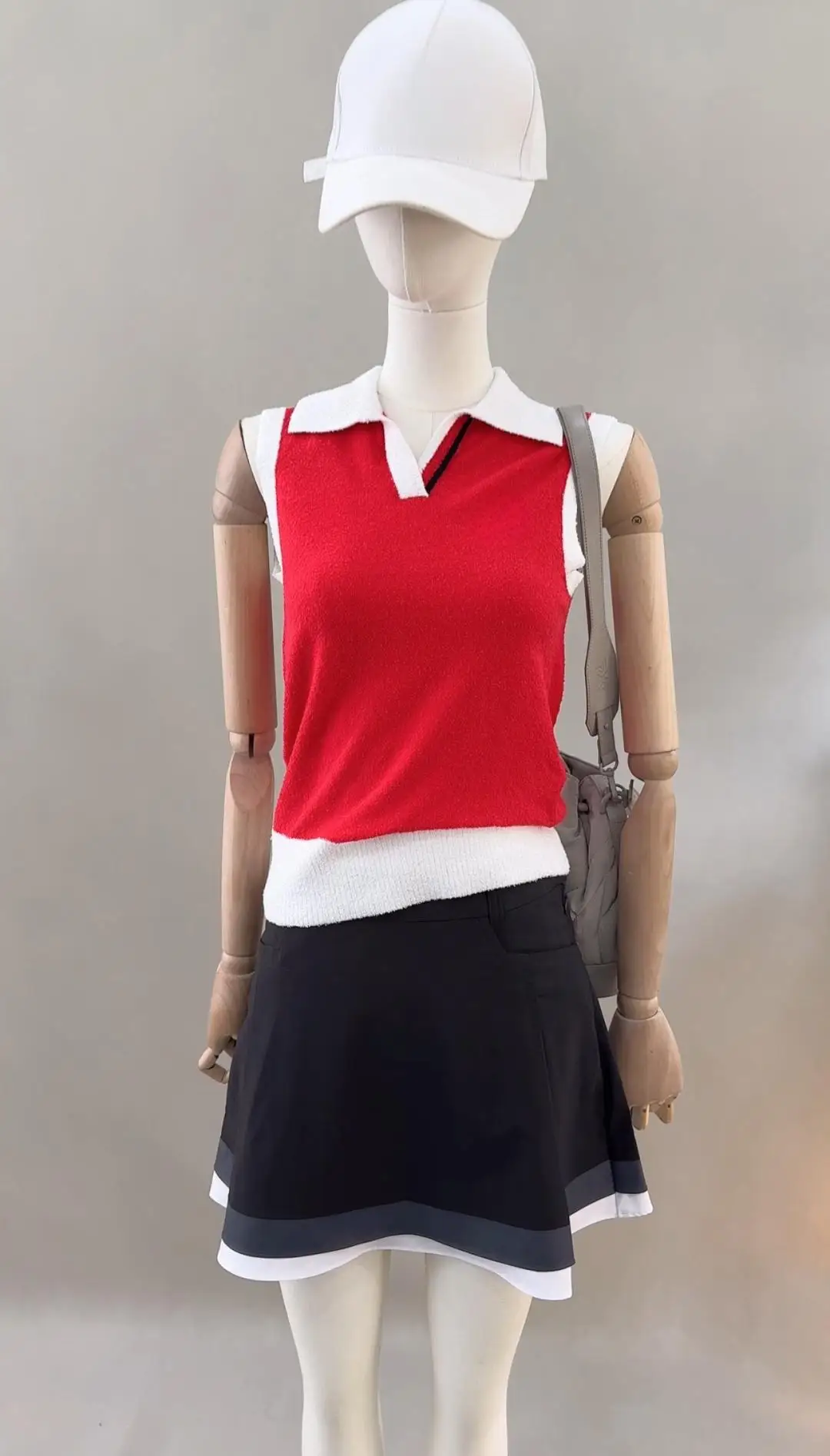 New Summer Women Golf Sleeveless Tank Tops Fashion V Neck T Shirt Quick Dry Breathable Comfort Slim Fit Athletic Sports Vest view 2