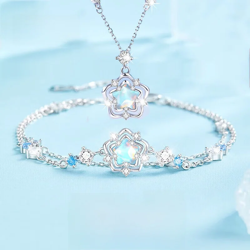 ensemble-collier-et-bracelet-en-argent-pour-femmes-cadeau-d'anniversaire-pour-petite-amie-ou-meilleure-amie-cadeau-pratique-et-creatif