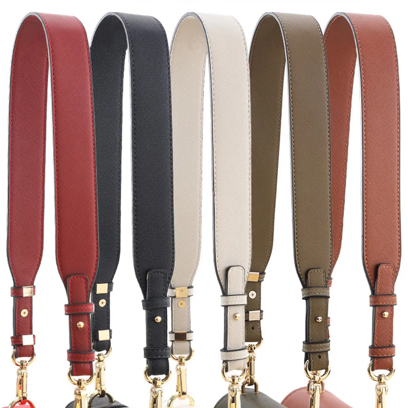 80cm Long PU Leather Bag Strap Accessories for handbags 3.8CM Wide Shoulder Bag Strap For crossbody Replacement Strap For Bags