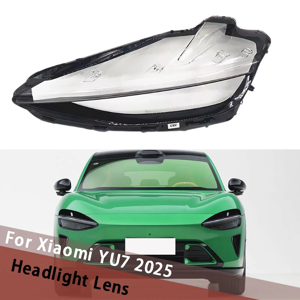 

For Xiaomi YU7 2025 Auto Lamp Case Clear Lens Shell Car Front Headlight Cover Light Caps Headlamp Mask Lampshade Replace
