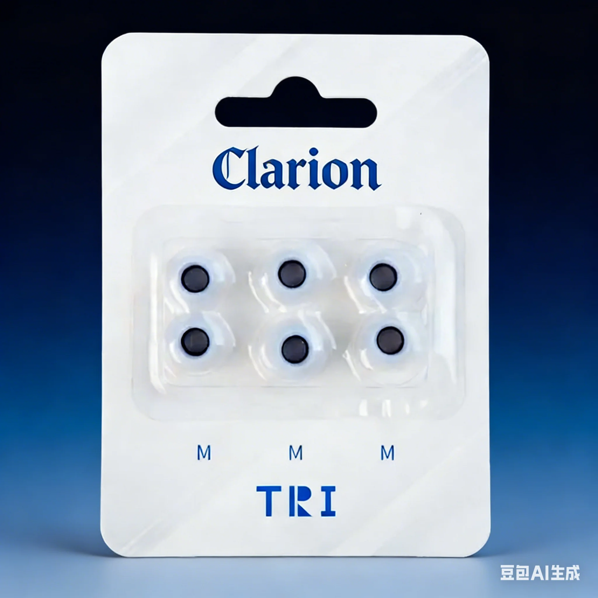 3 pares de tapones para los oídos TRI Clarion de silicona con cancelación de ruido, tapones intrauditivos suaves para auriculares S/M/L, piezas de repuesto
