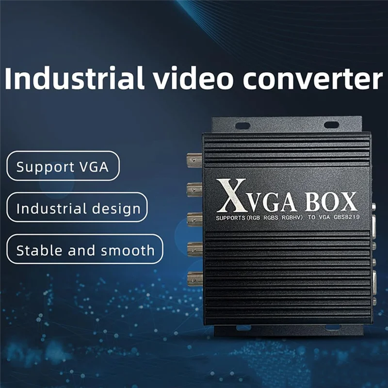 ABFN-محول الفيديو الصناعي XVGA BOX RGB إلى VGA RGBS إلى VGA شاشة صناعية محول الفيديو GBS-8219 الاتحاد الأوروبي التوصيل
