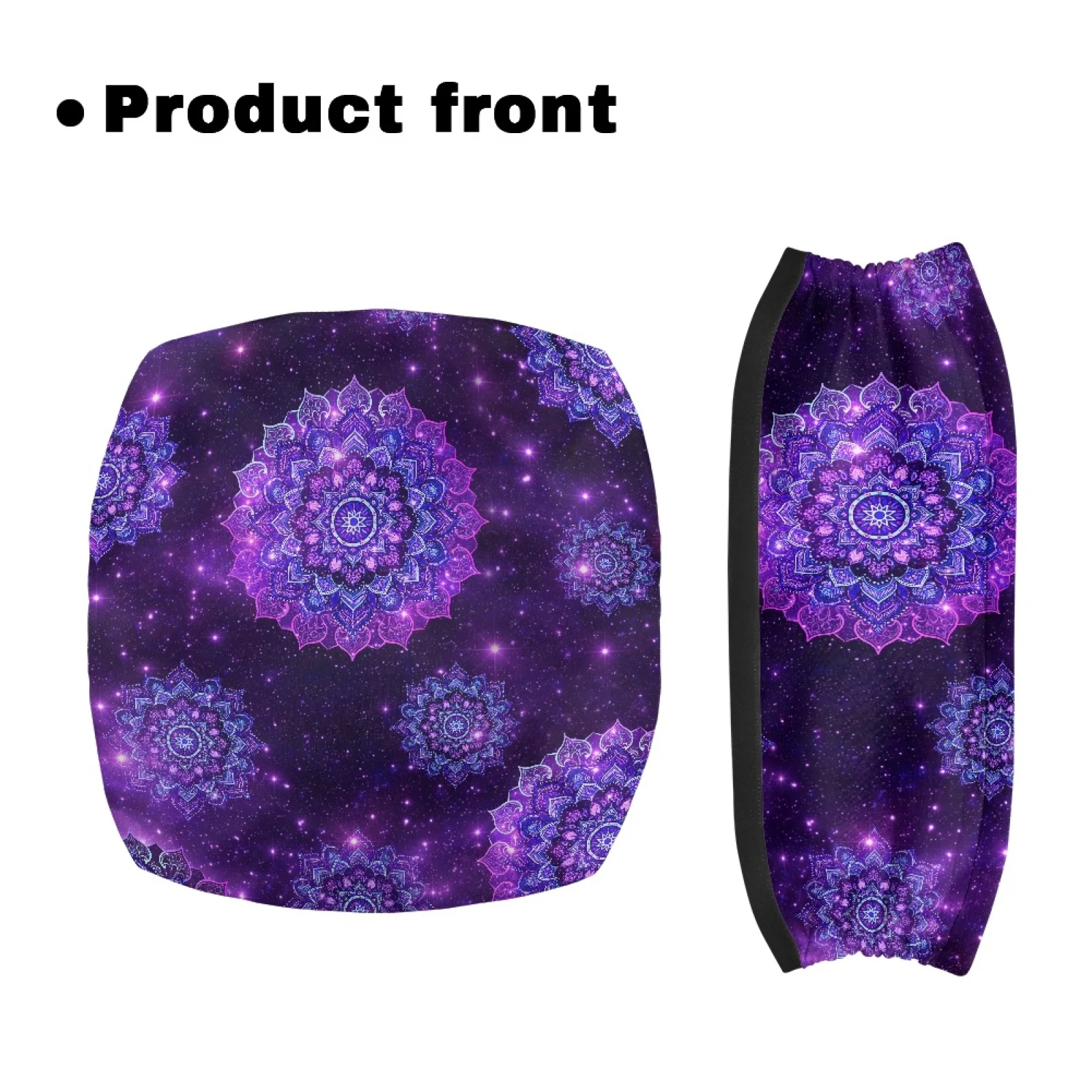 Coloranimal Mandala Galaxy 2 Pieces Set Walker Seat Cover Polyester Walker Cover for The Elderly