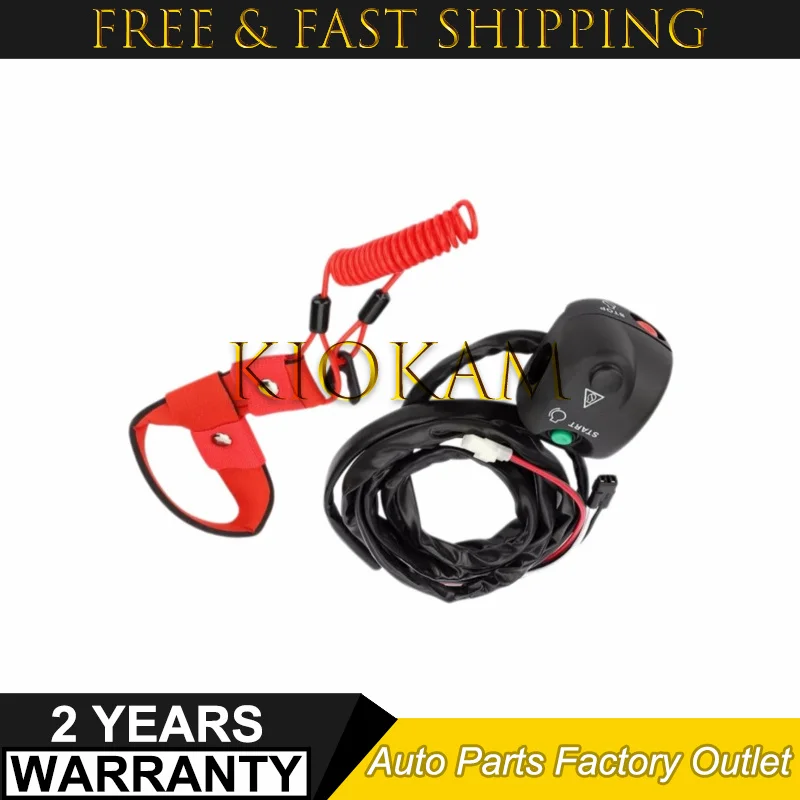 High Quality Handlebar Start Stop Switch Box Lanyard Fit for New Yamaha WaveRunner GA7-68310-01-00 EW2-68310-04-00