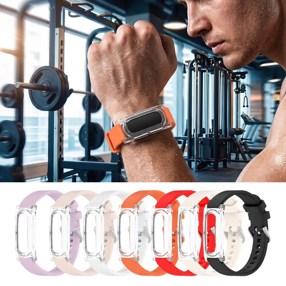 Pulseira de silicone para relógio esportivo, para google fitbit air, à prova de suor, à prova d'água, ajustável, colorida, pulseira de substituição pa