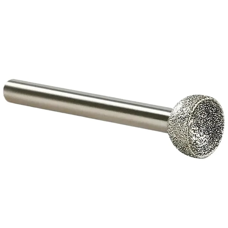 

ABZC-Diamond Mounted Point 1Pcs 10-25Mm Spherical Concave Head For Jade Amber Stone Beeswax Grinder Tool