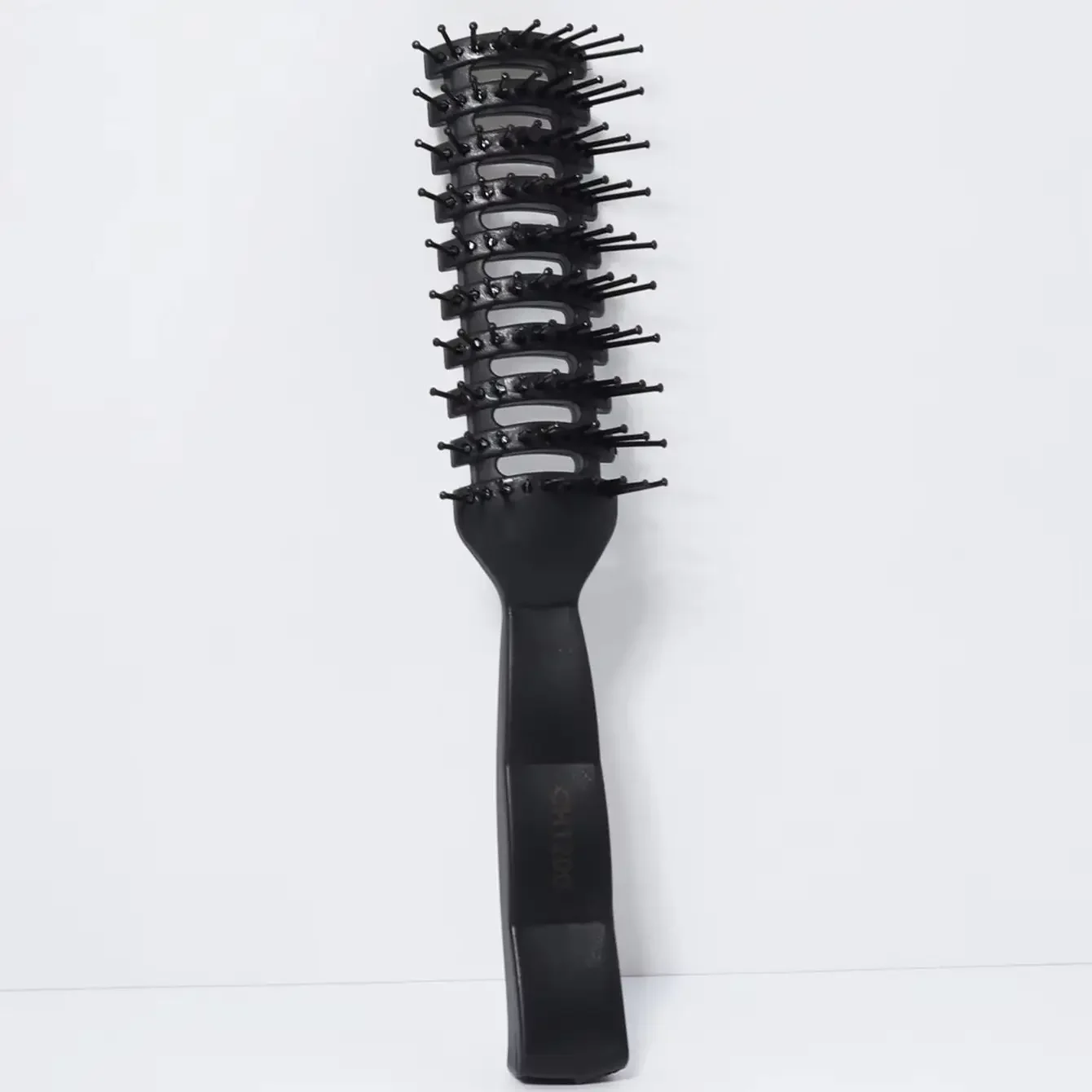 Professional Ribbed Hair Comb – Anti-Tangling & Anti-Static Massage Comb for Curly Hair, Styling Tool for Real Hair Wigs view 3