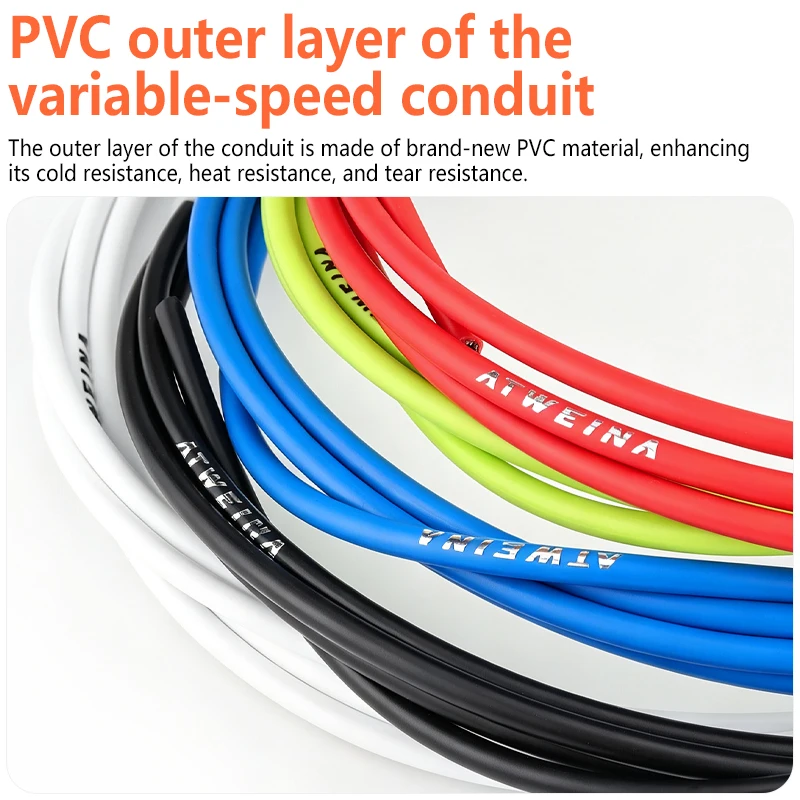 ATWEINA Bicycle Transmission Cable Tube Set Is Suitable for Road Bikes MTB Bikes Gear Shift Cables and Riding Accessories