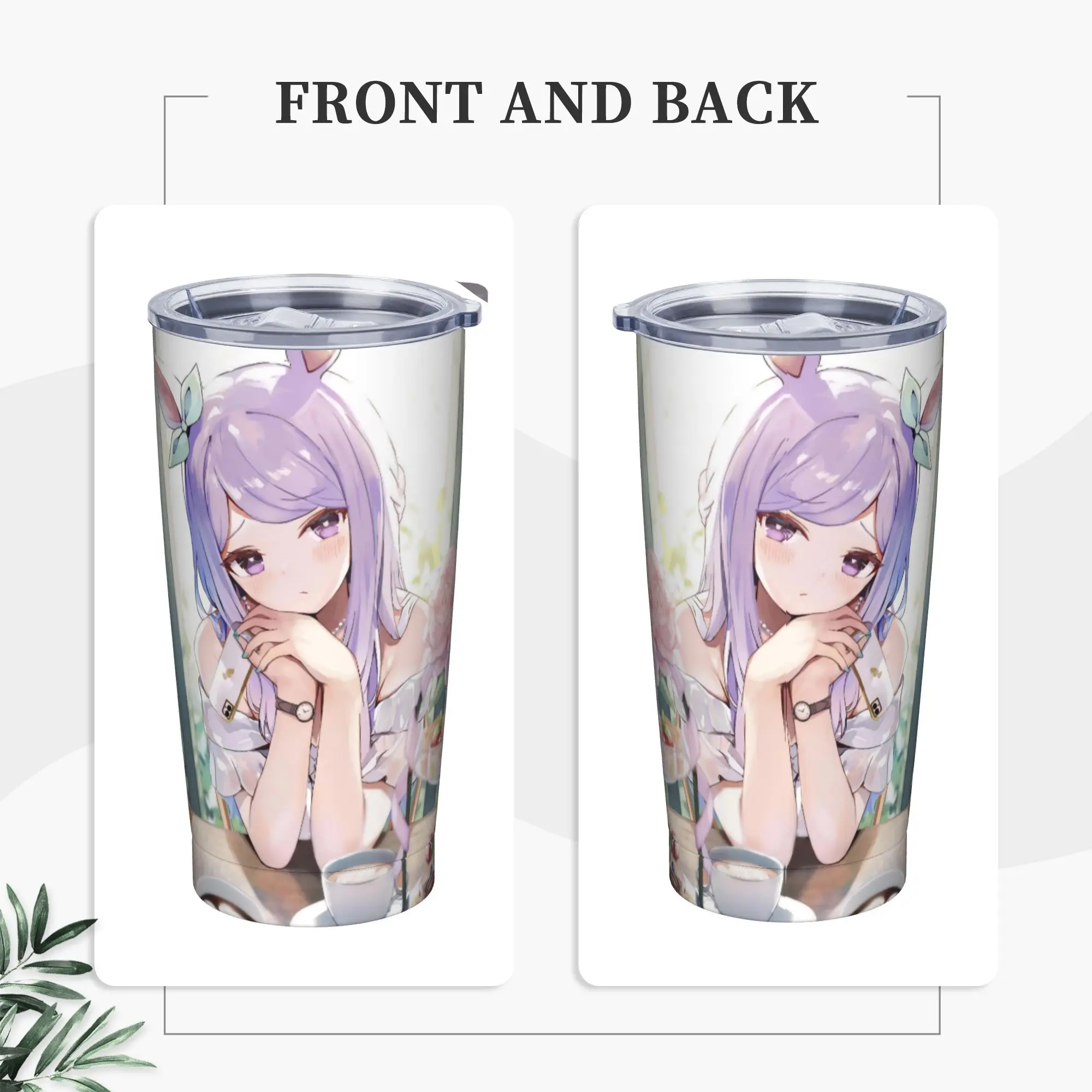 Stainless Steel Tumbler Umamusume Pretty Derby Mejiro Thermal Mug  Keep Heat Hot Drinks Car Mugs Beach Water Bottle
