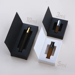 50Pcs 3ml 5ml 10ml Perfume Bottle Frosted Spray Package Box Portable Perfume Bottles Sample Glass Bottle