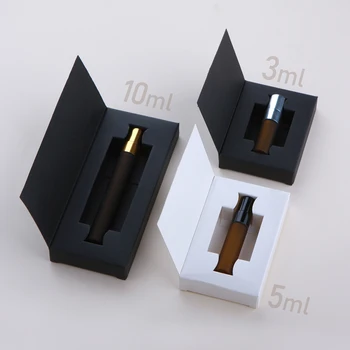 향수병 프로스트 스프레이 패키지 상자, 휴대용 향수병 샘플, 유리병 로고 추가 지불, 50 개, 3ml, 5ml, 10ml