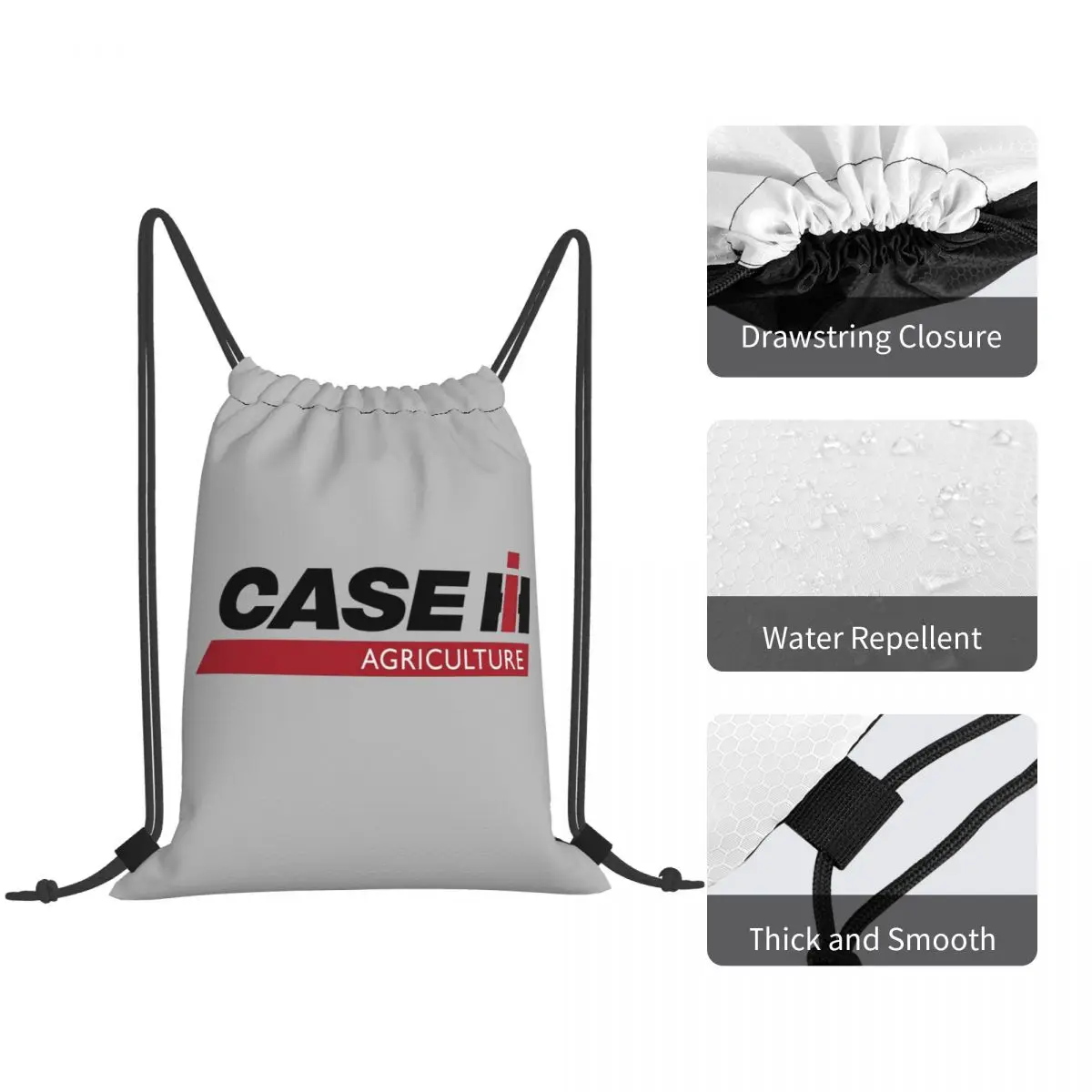 Tractor Case Logo Backpacks Fashion Drawstring Bundle Pocket Sundries Bag Book Bags for Man Woman Students