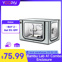 YOOPAI 3D Printer Enclosure For Bambu Lab A1/A1 mini AMS lite inside LED Light 3D printer House Cover Constant Temperature