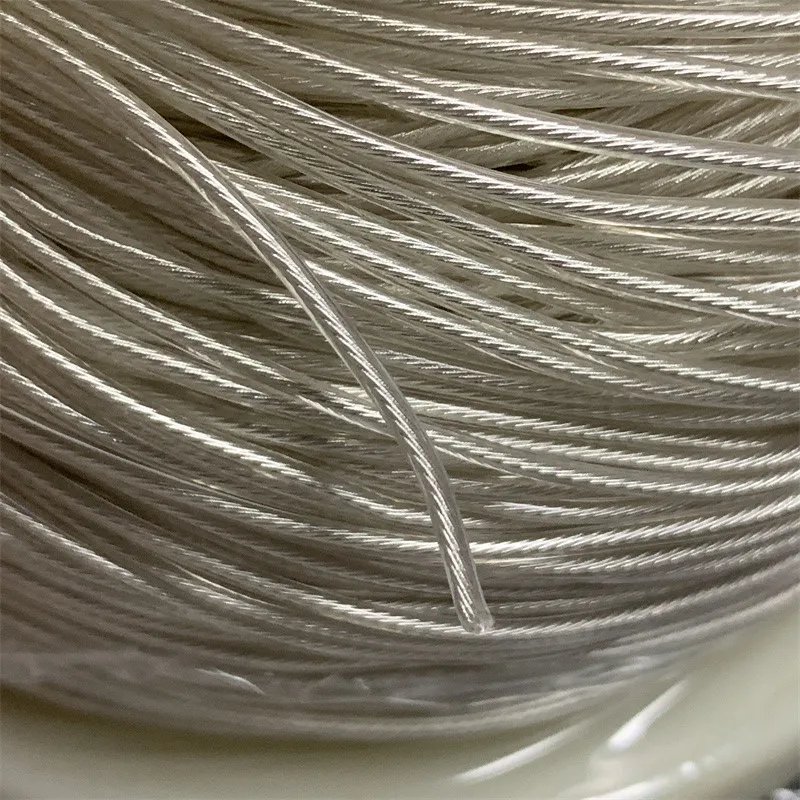 100 メートル単結晶銅メッキシルバーシングルコア銅メッキシルバーアップグレードライン 63 コア OD1.5MM