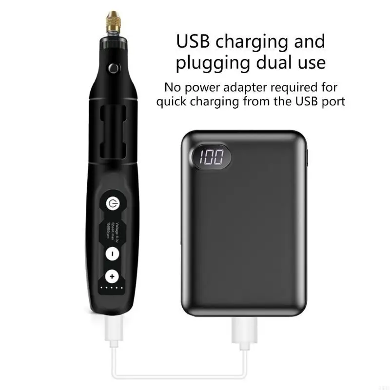 

E5BE Practical 3,7 В 18000 об / мин электрический ротационный инструмент 5 вариантов скорости с 166 частями для полировки и