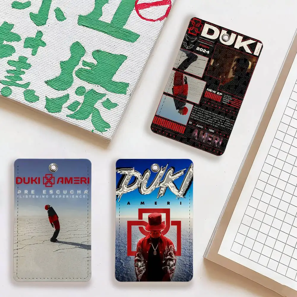 مغني الراب DUKI AMERI 2024 الأكثر مبيعًا غطاء بطاقة هوية حافلة الطالب باب الوصول إلى المدرسة بطاقة الائتمان الواقية