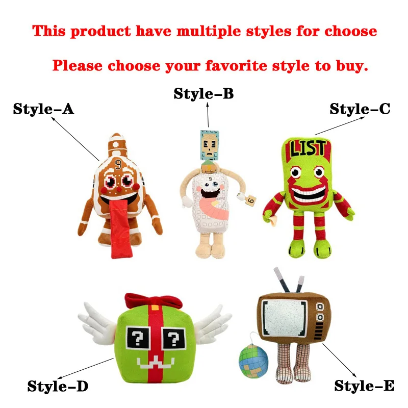 Latest Colorful Style Mascot Funny Anime Animation Steal a Brainrot Plush Toys Lovely No. 9 House Home Sofa Decor Plushie Doll