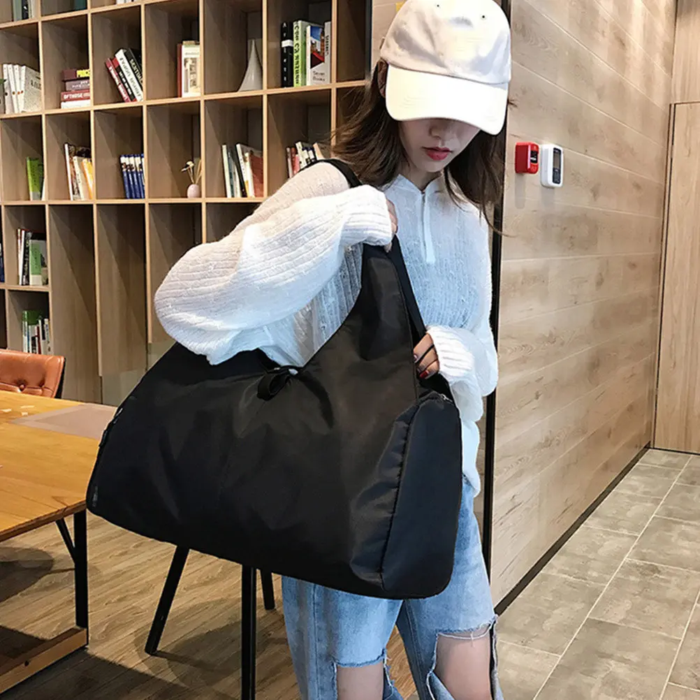 

Спортивная дорожная сумка из ткани Оксфорд, водонепроницаемая, большой вместимости, складная, на плечо, для кемпинга, походов, спортзала, 1 шт.