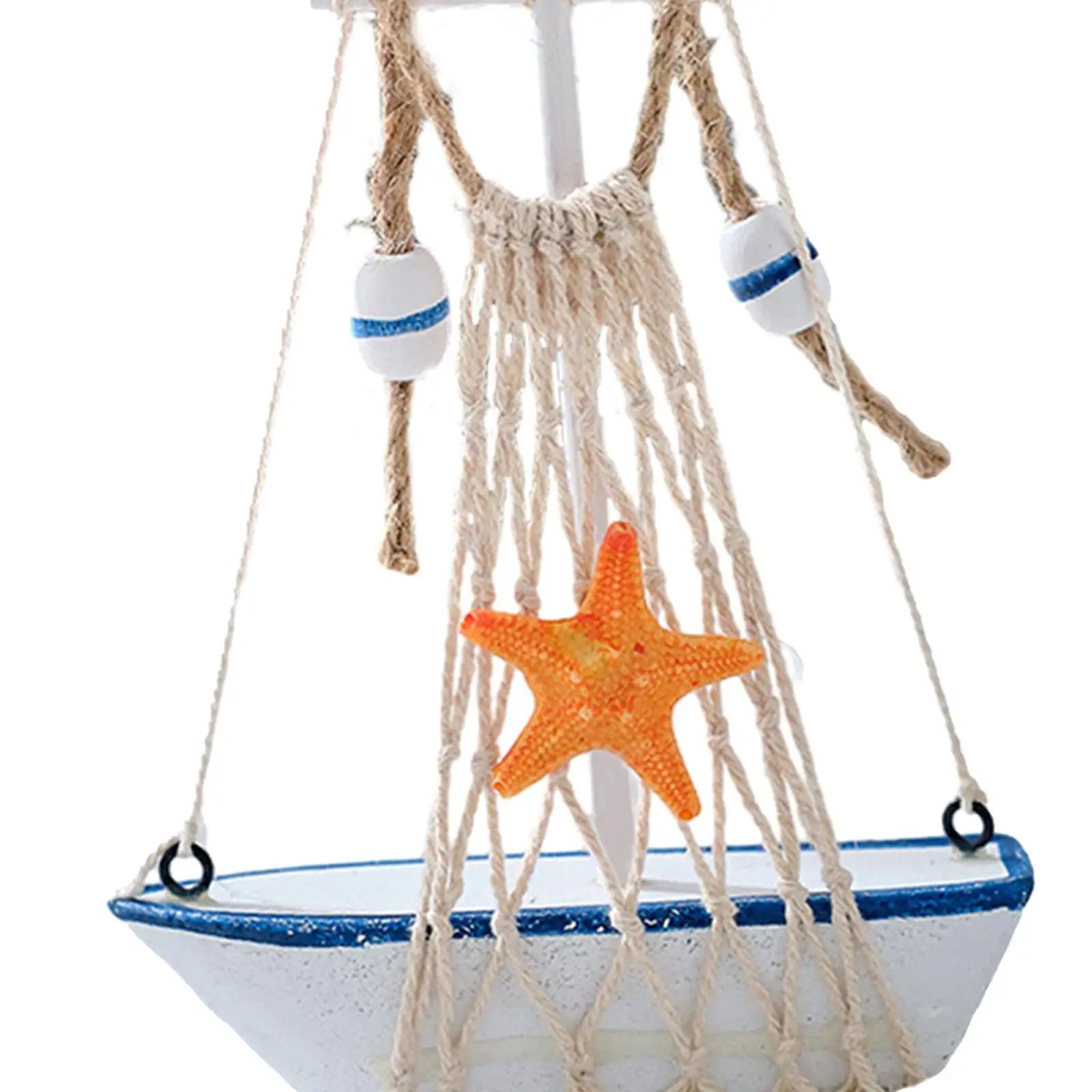 Sailboat Model Decoration Sculpture Ornament Art Figurine Miniature Sailing Boat for Bookshelf Cabinet Bar Desktop Drawing Room