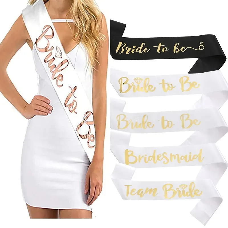 

Bachelorette Party Supplies with Shiny Rose-gold Font Bachelorette Sash Bridesmaid Sashes for Bridal Party & Wedding