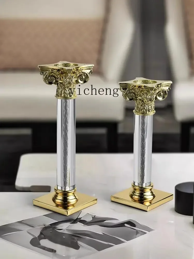 BJ-12  Candle Holder Villa Living Room Decoration Soft Furnishing Model Room Candle Stand Dining Table Ornament