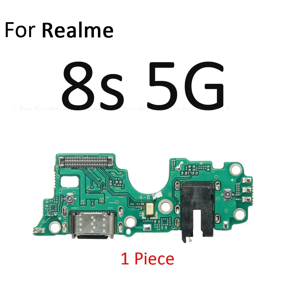 USB Charging Port Dock Plug Connector Charger Board With Mic Flex Cable For OPPO Realme 8s 8 7i 7 6i 6 5i 5 5s 3i 3 Pro