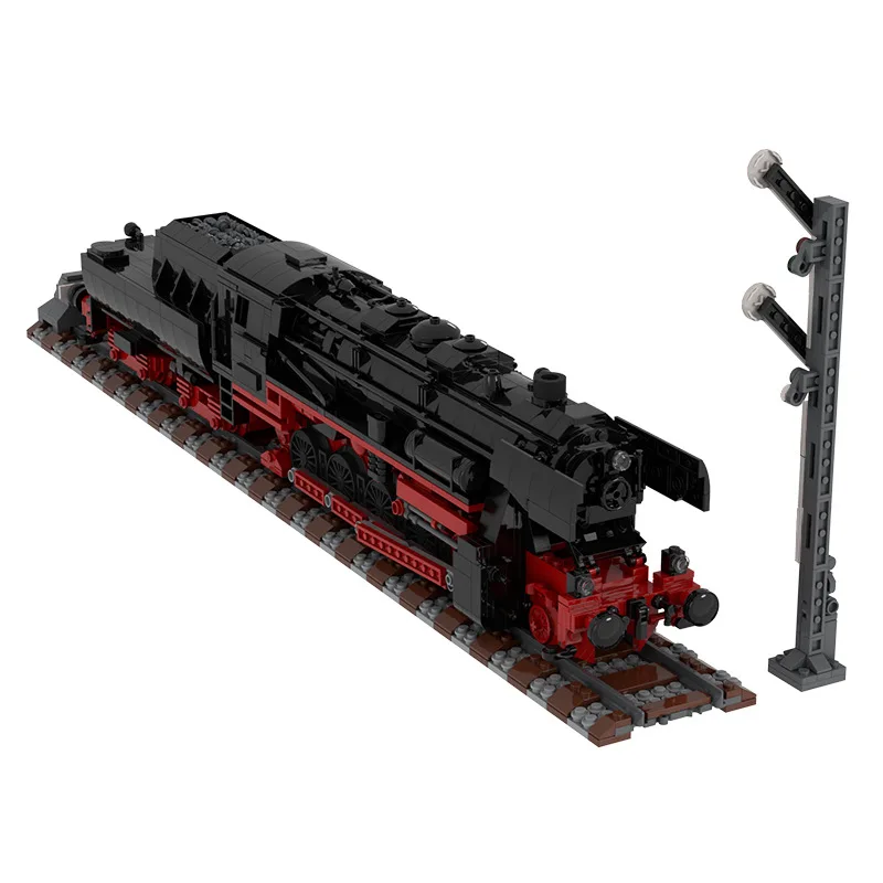 

MOC German Class 52.80 Steam Locomotive Classic Building Blocks Railway Engine Train Toys Bricks Hobby Assembled Children's Gift