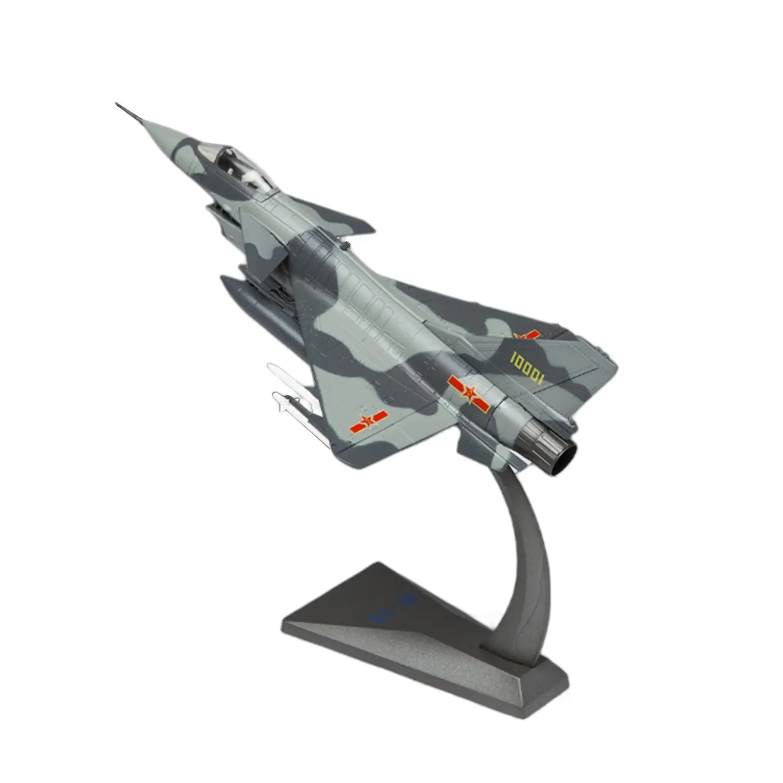

1:72 J10 Airplane Model Simulation with Dispaly Stand for Desktop